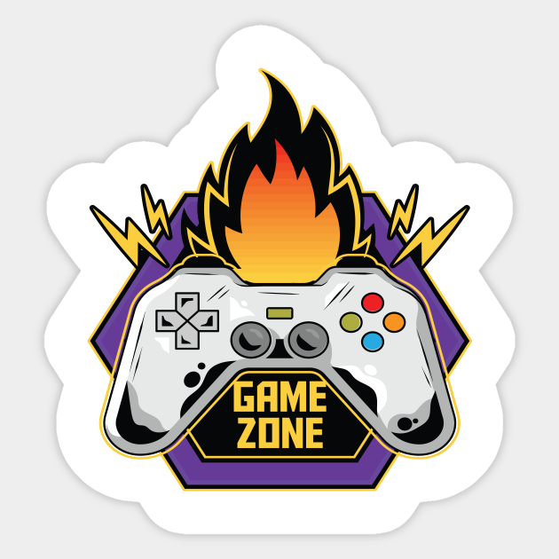 Game Zone Game Zone Sticker TeePublic